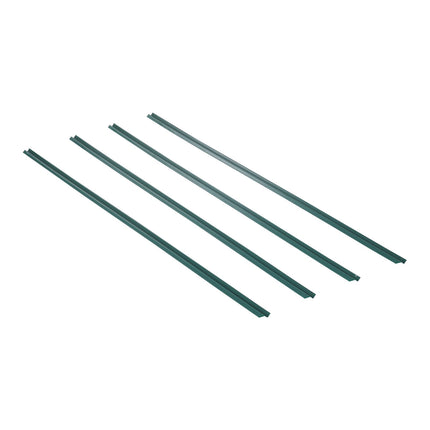Chain Link Fence Privacy Slats, Bottom-Locking HDPE, Green