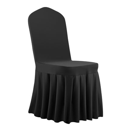 Chair Covers, 30-Pack Black Stretch Polyester Spandex