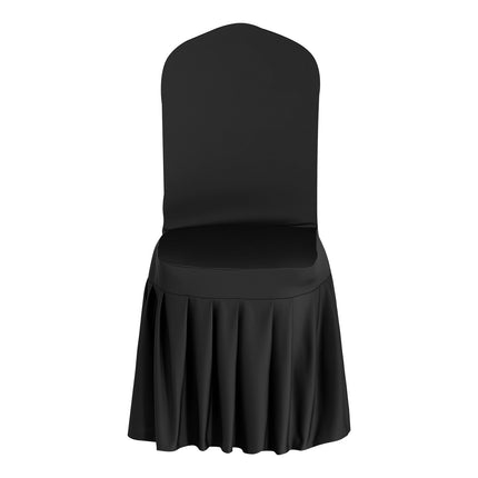 Chair Covers, 30-Pack Black Stretch Polyester Spandex