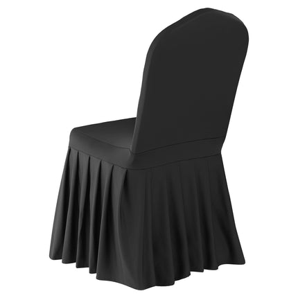 Chair Covers, 30-Pack Black Stretch Polyester Spandex