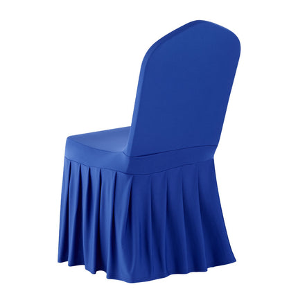 Chair Covers 30-Pack, Blue Stretch Polyester Spandex