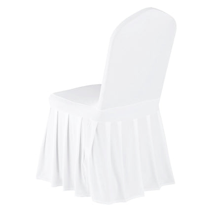 Chair Covers, 30-Pack White Stretch Polyester-Spandex