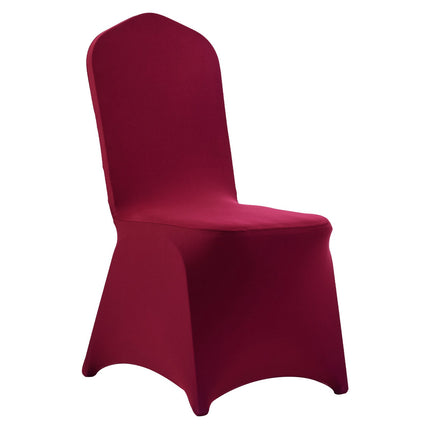 Chair Covers, 50-Pack Burgundy Stretch Spandex