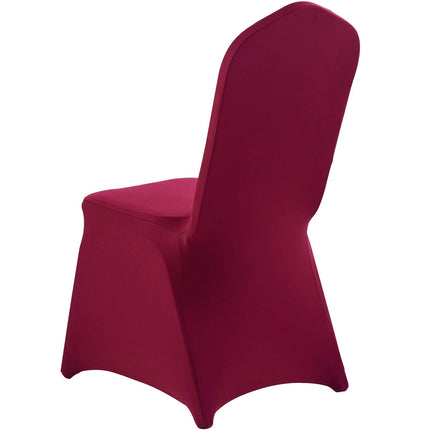 Chair Covers, 50-Pack Burgundy Stretch Spandex