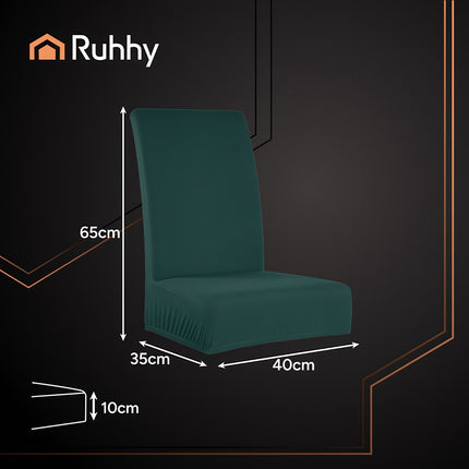 Chair Covers, 6-Pack, Bottle Green