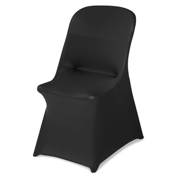 Chair Covers, Black Stretch Polyester Spandex, 30 Pack