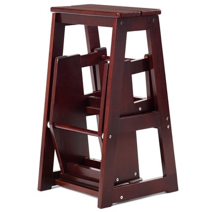 Chair Ladder Ladder Chair Stool Ladder Step Chair Step Stool Folding Step Ladder 3 Steps Brown