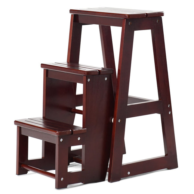 Chair Ladder Ladder Chair Stool Ladder Step Chair Step Stool Folding Step Ladder 3 Steps Brown