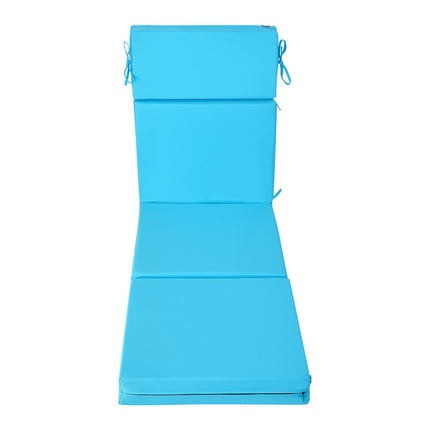 Chaise Lounge Cushions Set of 2, Waterproof, Teal