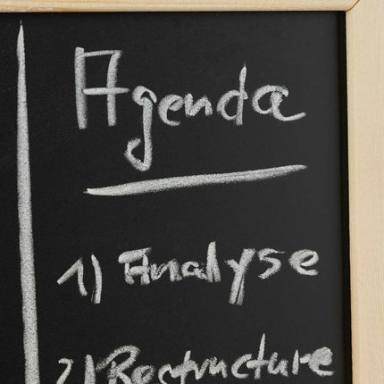 Chalk board with wooden frame