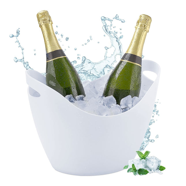 Champagne-ijsemmer, 8L plastic drankkoeler