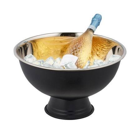 Champagne cooler in stainless steel