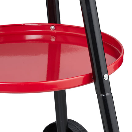 Charcoal BBQ Grill with Wheels, Windbreak, Ø 42 cm