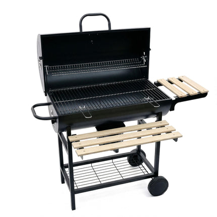 Charcoal Grill with Lid, Thermometer, Adjustable Vents