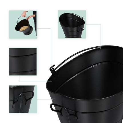 Charcoal basket with handle 6 litres