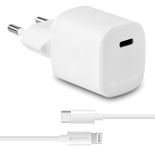 Charger 20W + USB-C to Lightning Cable White