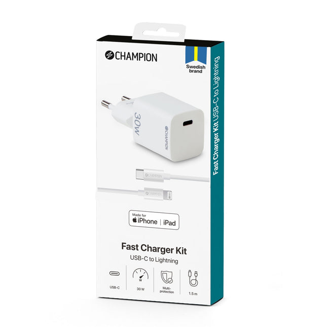 Charger 30W + USB-C to Lightning Cable White
