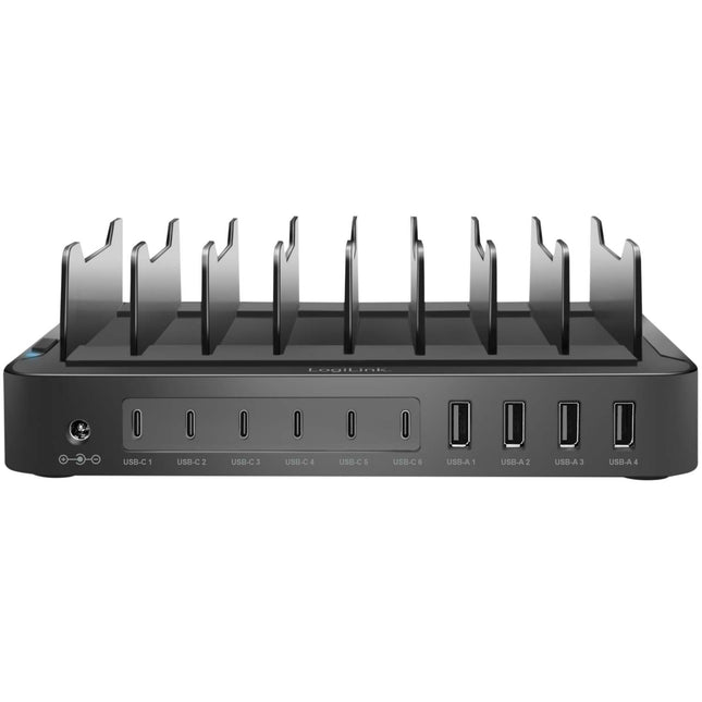 Charging station 10 ports 6 USB-C + 4 USB-A PD/QC3.0 120W