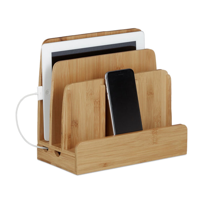 Charging station in bamboo