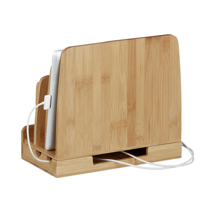 Charging station in bamboo