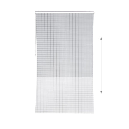 Checkered shower curtain