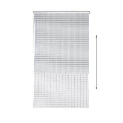Checkered shower curtain