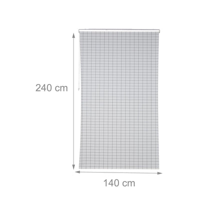 Checkered shower curtain