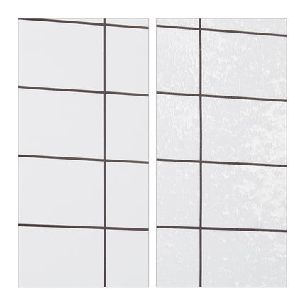 Checkered shower curtain