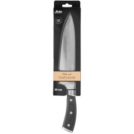 Chef Knife, 20 cm Pakka Wood Handle