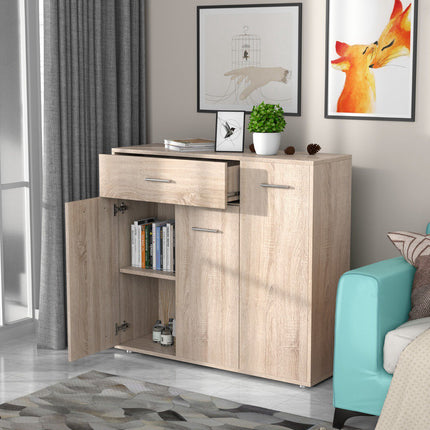 Chest Of Drawers With 2 Doors, Drawer, 90 x 29 x 82 cm