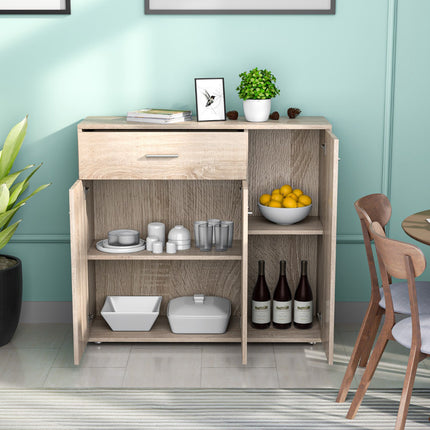 Chest Of Drawers With 2 Doors, Drawer, 90 x 29 x 82 cm
