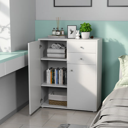 Chest of Drawers, 2 Doors 2 Drawers, 72 x 34 x 85.5 cm