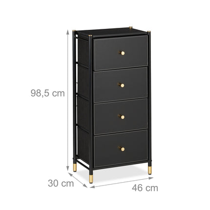 Chest of Drawers with 4 Spacious Compartments