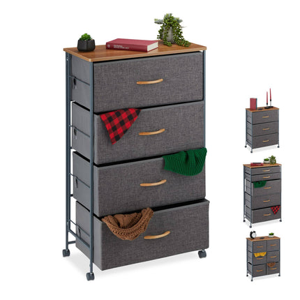 Chest of drawers with wheels