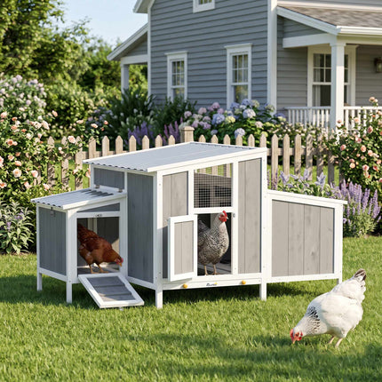 Chicken Coop, Wood, Nesting Box, Lockable Door, 3-4 Hens