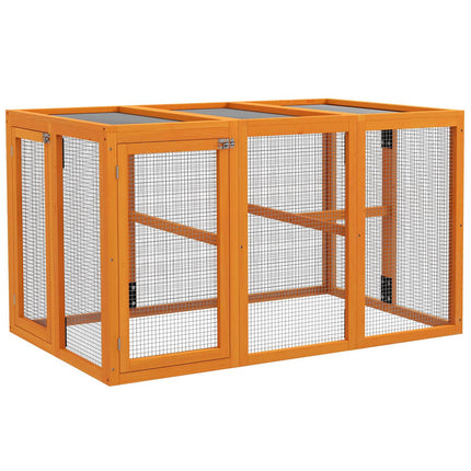 Chicken Coop for 1-3 Hens, Wood Frame, Steel Wire, Expandable