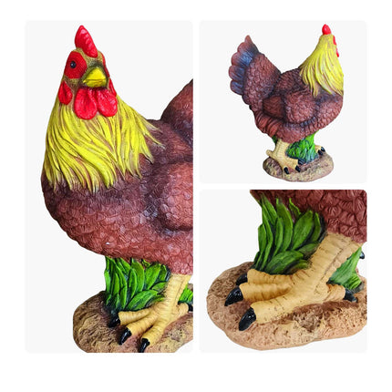Chicken Garden Ornament – Polyresin, Weatherproof