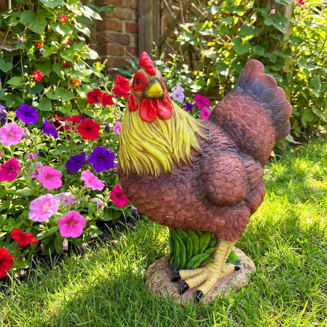 Chicken Garden Ornament – Polyresin, Weatherproof