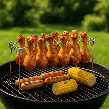Chicken Leg Rack for BBQ & Oven, Set of 2