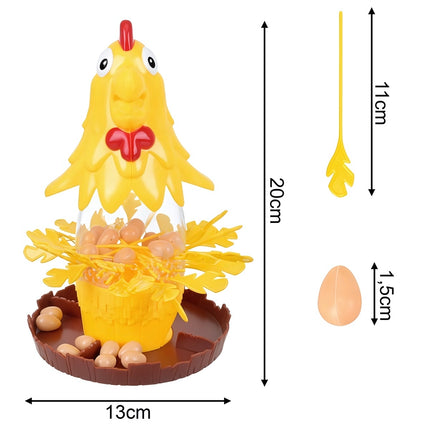 Chicken Skill Game for Children with 20 Eggs and 30 Sticks, Family Game