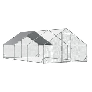 Outdoor XXL henhouse, 3x6x2m, holds 12-18 birds