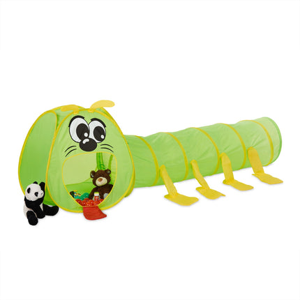 Child Crawls Tunnel Caterpillar