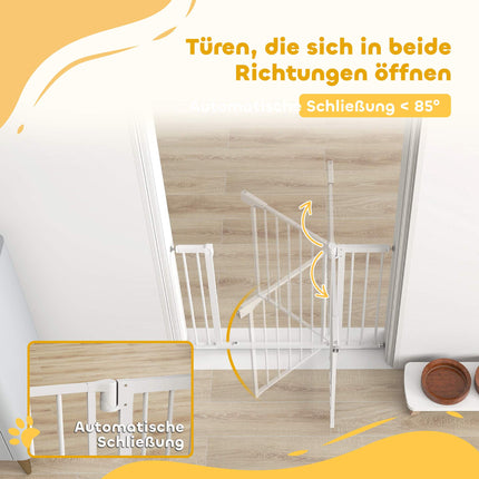 Child Safety Gate, No-Drill, Auto-Close, 76-103 x 76 cm