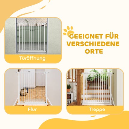 Child Safety Gate, No-Drill, Auto-Close, 76-80 x 76 cm