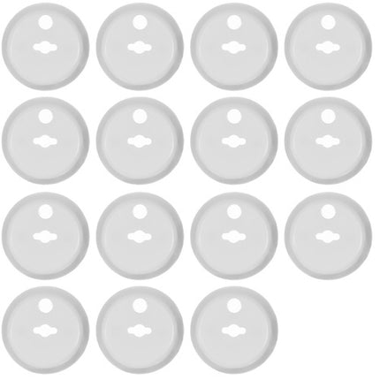 Child Safety Socket Covers, 15 Pack with Keys, White