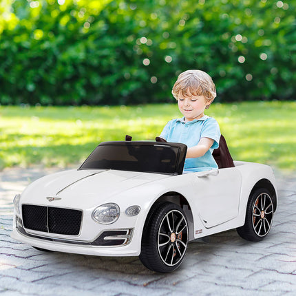 Electric children's car with remote control - 2 motors, white, 108cm