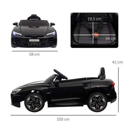Electric car for children with remote control, seat belt and sound