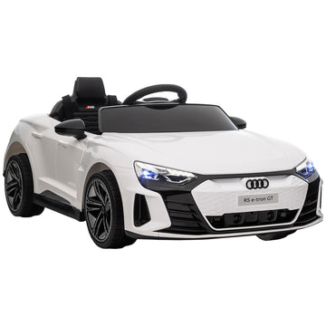 Electric car for children with remote control & music, 3-5 years, white