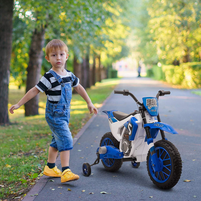 Children's 12V Electric Motorcycle, Removable Wheels, Ages 3+