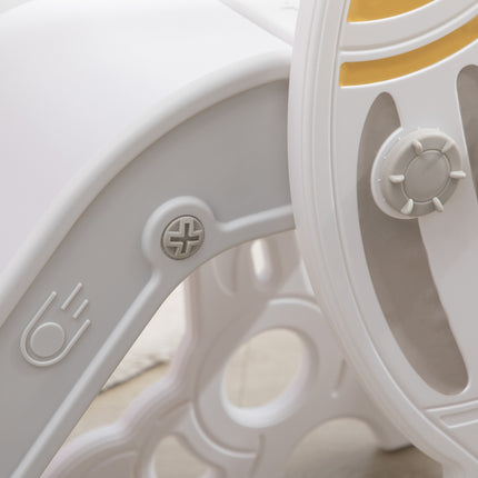 Independent rocket slide for children, gray and white, 1.5-3 years